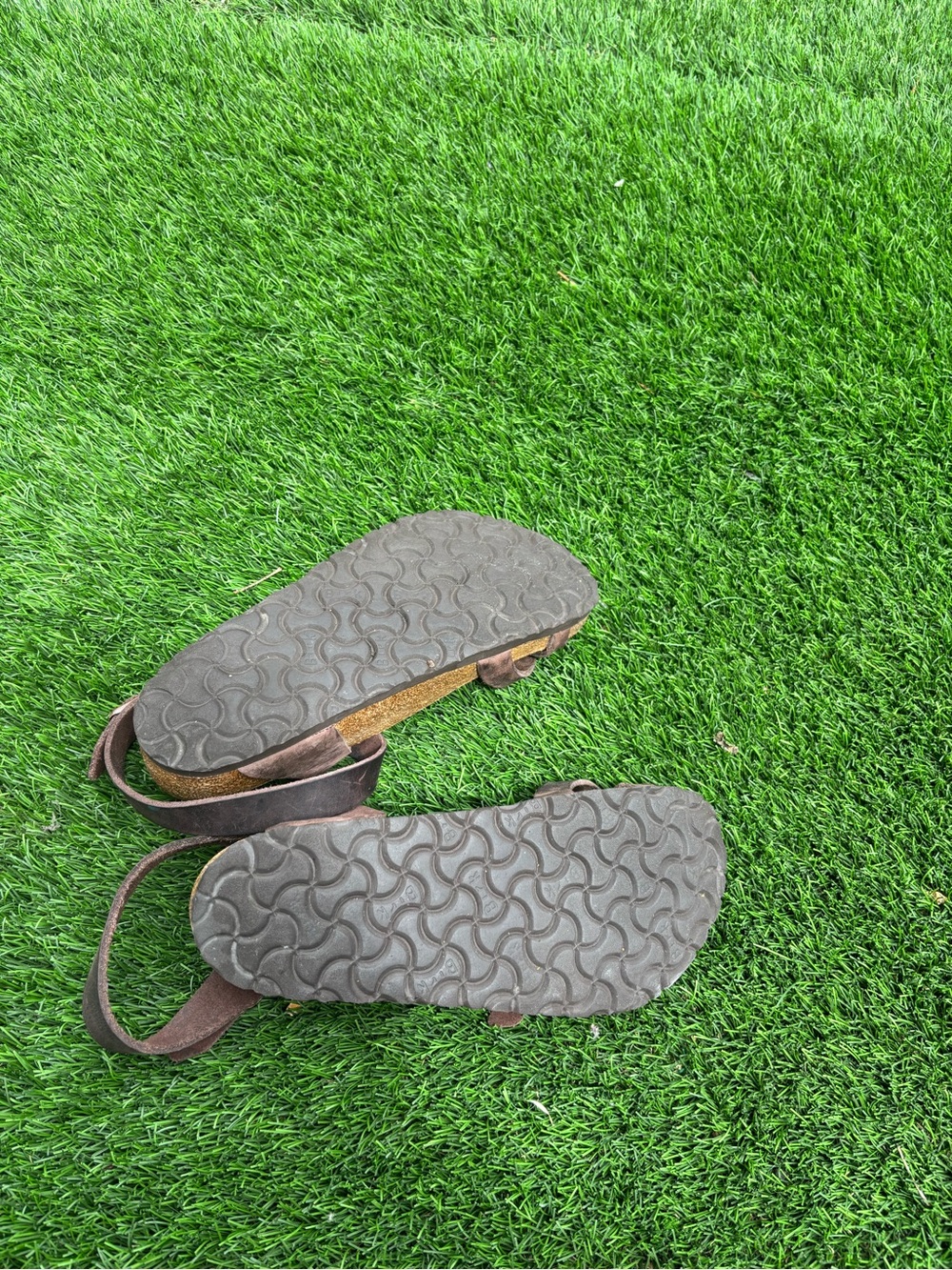 Birkenstock Brown Leather Strappy Sandals - Picture 4 of 4